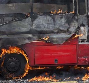 Автобус с туристи се запали на ГКПП „Капъкуле“